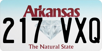 AR license plate 217VXQ