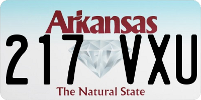 AR license plate 217VXU