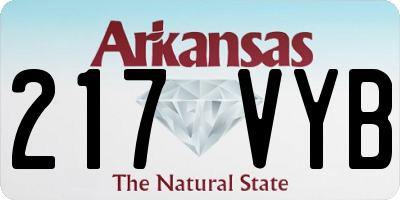 AR license plate 217VYB