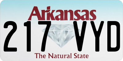 AR license plate 217VYD