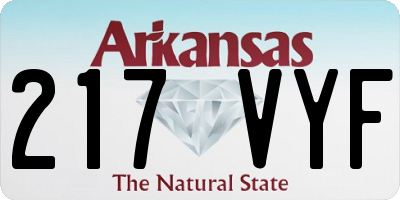 AR license plate 217VYF