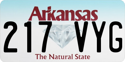 AR license plate 217VYG