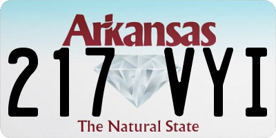 AR license plate 217VYI