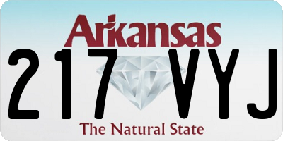 AR license plate 217VYJ