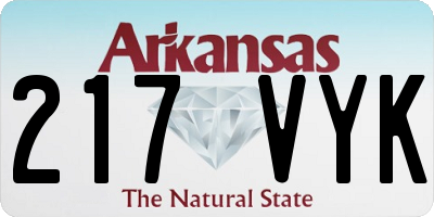 AR license plate 217VYK