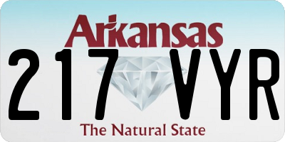 AR license plate 217VYR