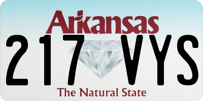 AR license plate 217VYS
