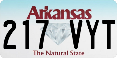AR license plate 217VYT