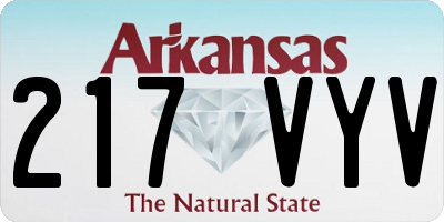 AR license plate 217VYV