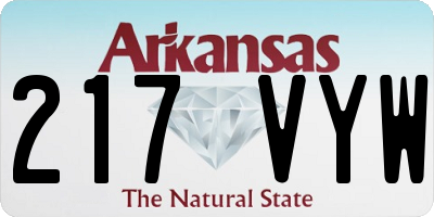AR license plate 217VYW