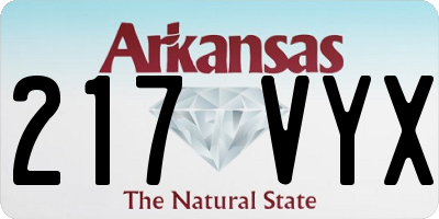 AR license plate 217VYX