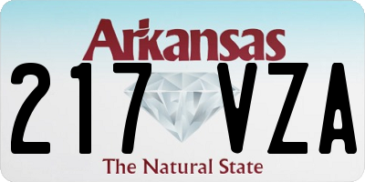 AR license plate 217VZA