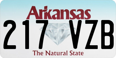 AR license plate 217VZB