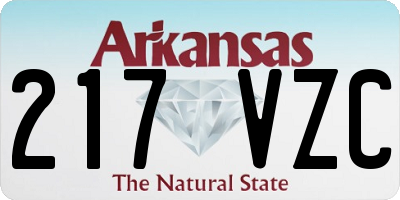 AR license plate 217VZC
