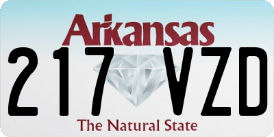 AR license plate 217VZD