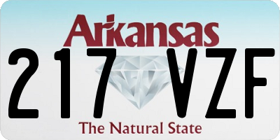 AR license plate 217VZF
