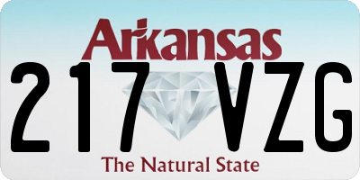 AR license plate 217VZG