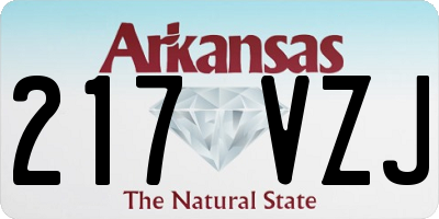AR license plate 217VZJ