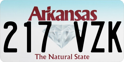 AR license plate 217VZK