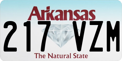 AR license plate 217VZM