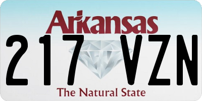 AR license plate 217VZN