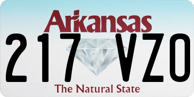 AR license plate 217VZO