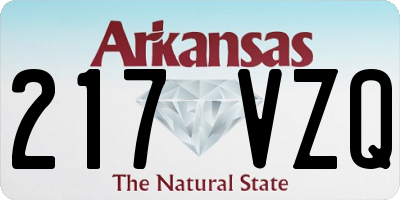 AR license plate 217VZQ