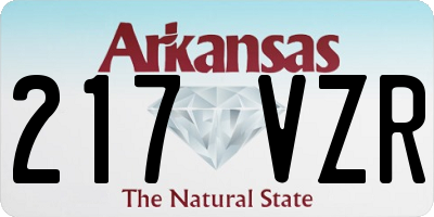 AR license plate 217VZR