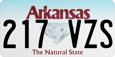 AR license plate 217VZS