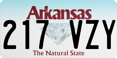 AR license plate 217VZY