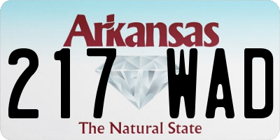 AR license plate 217WAD