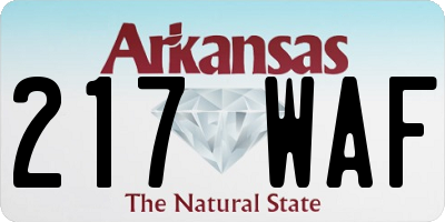 AR license plate 217WAF