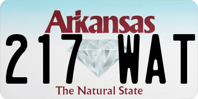 AR license plate 217WAT