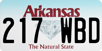 AR license plate 217WBD