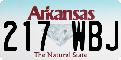 AR license plate 217WBJ