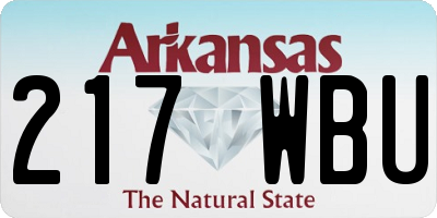 AR license plate 217WBU
