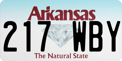 AR license plate 217WBY