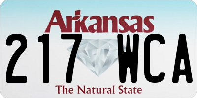 AR license plate 217WCA