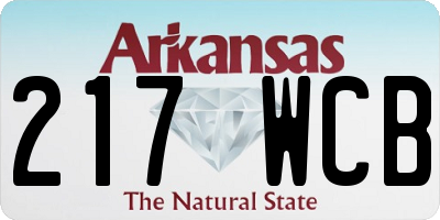 AR license plate 217WCB