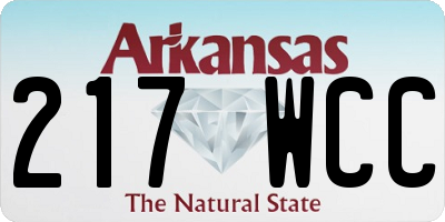 AR license plate 217WCC