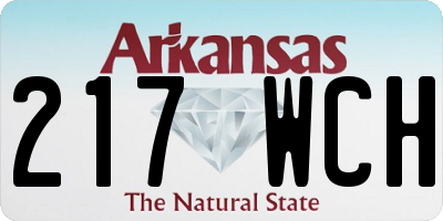 AR license plate 217WCH