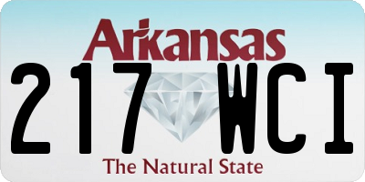 AR license plate 217WCI