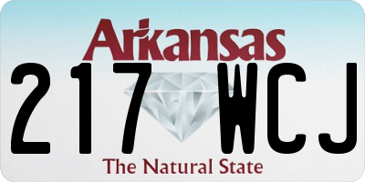 AR license plate 217WCJ