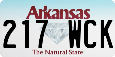 AR license plate 217WCK