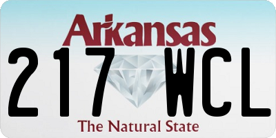 AR license plate 217WCL
