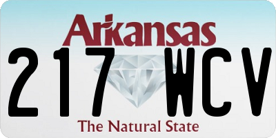 AR license plate 217WCV