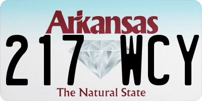 AR license plate 217WCY