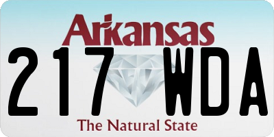 AR license plate 217WDA