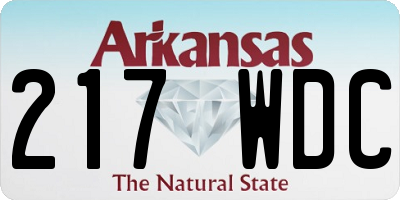 AR license plate 217WDC