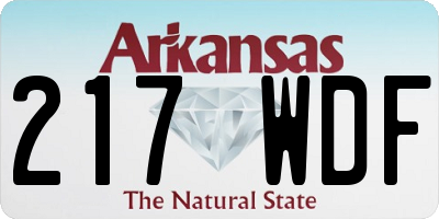 AR license plate 217WDF